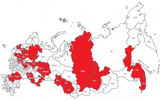 Свердловскую область включили в протестный пояс России
