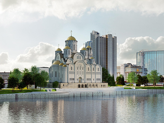 Екатеринбургская епархия предложила оставить сквер в списке площадок для храма святой Екатерины