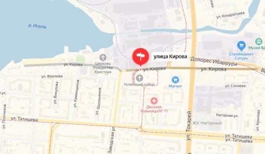 Фрагмент изображения с сервиса «Яндекс.Карты»