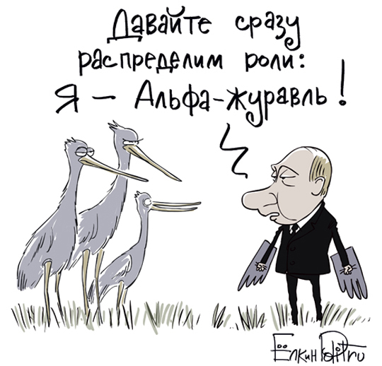 Пресс-секретарь Путина обиделся на шутки про журавлей