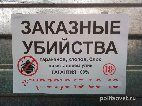 В Екатеринбурге появилась реклама «заказных убийств»