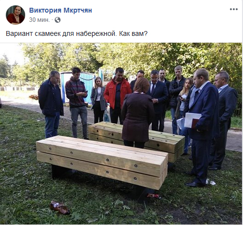 На набережной Екатеринбурга установят скамейки-гробы