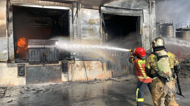 Площадь пожара в Арамили выросла до 4 тысяч квадратных метров