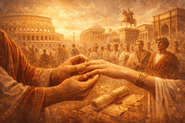 Откуда пошла традиция дарить помолвочное кольцо?